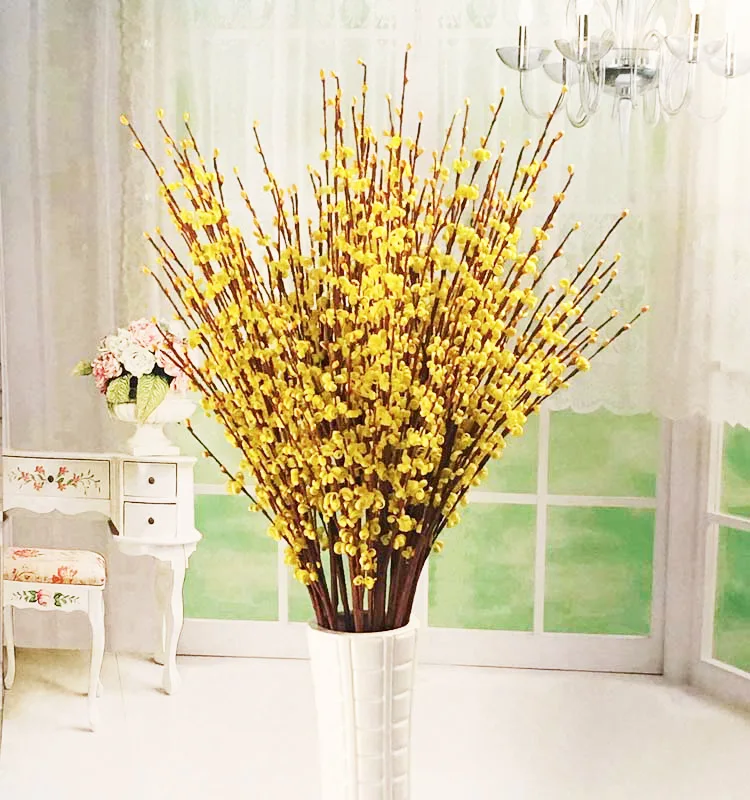 Flone Artificial Winter Jasmine Simulation Flower PE Plastic Flower Gypsophila Fake Flower Wedding Home Party Decor Art Flores (2)