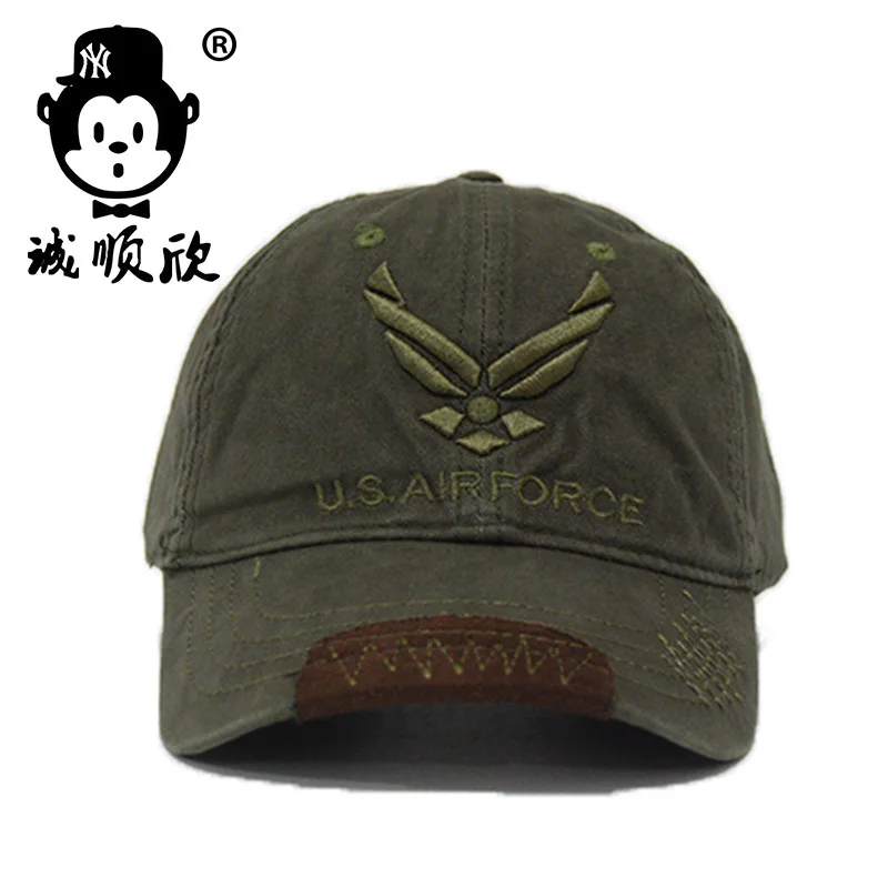 Солдат армии США шляпа камуфляж Бейсбол Кепки ВВС США этикетки для отдыха Кепки - Цвет: Green
