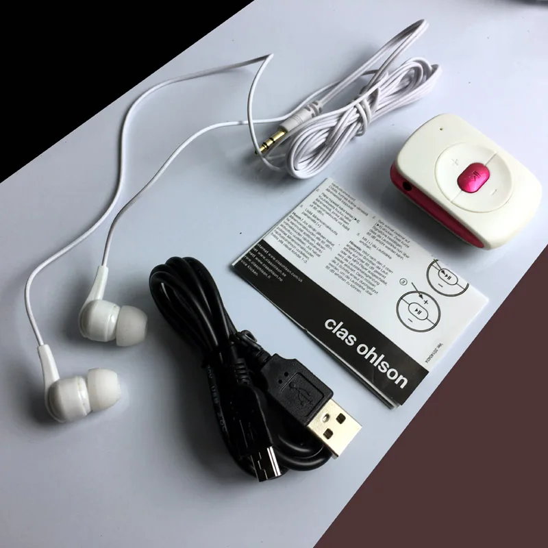 Высококачественный модный цифровой MP3 плеер с клипсой 4 Гб встроенный