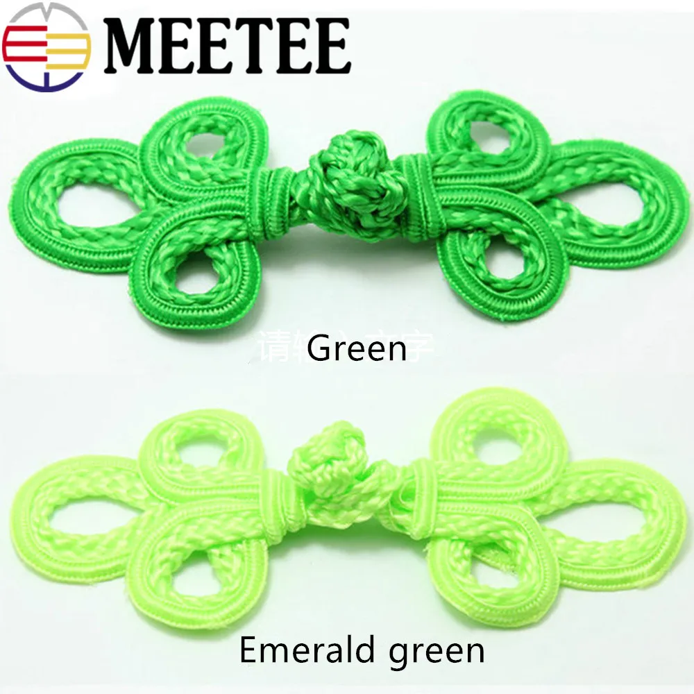 

10Pcs Leaf Chinese Knot Buttons For Cheongsam Coat Tang Suits Frog Closure Decorative Buckle B5-1