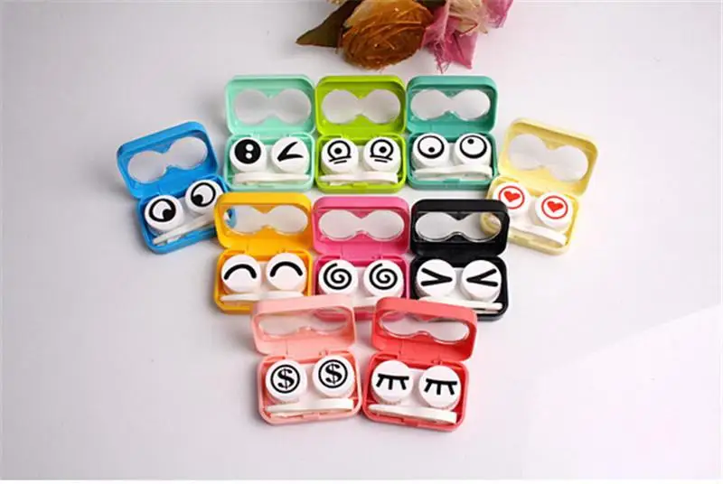 Contact Lens Box Holder Travel Case Plastic Contact Lenses Container Eye Lens Case Contact