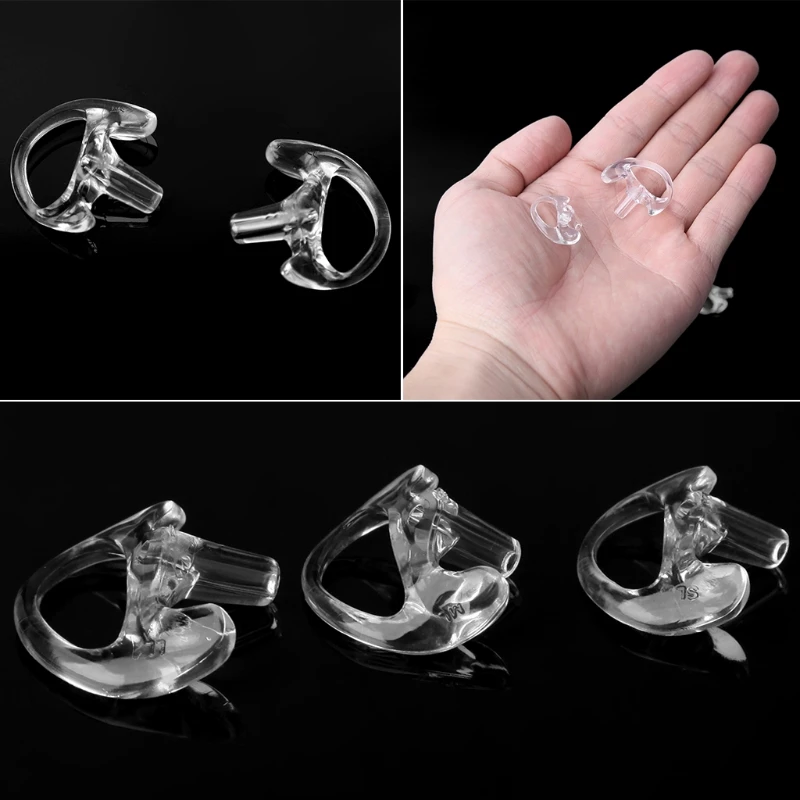 3 пары силиконовых наушников наушники для Walkie Talkie тайная Акустическая трубка наушники