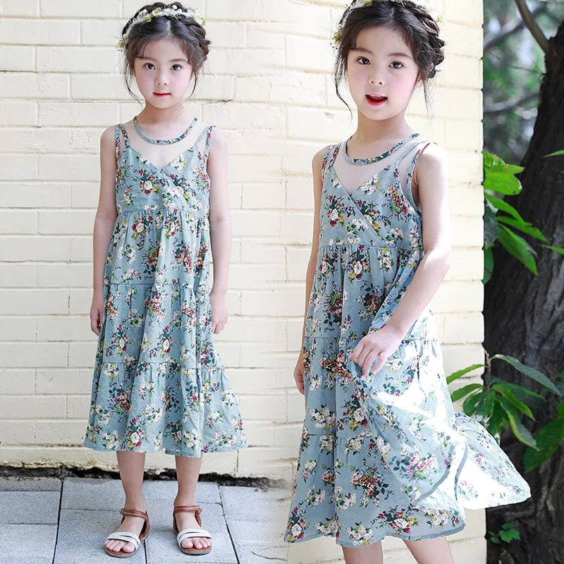 

2018 new baby bohemian dress girls beach dress kids summer dress toddler floral children patchwork dress,2536