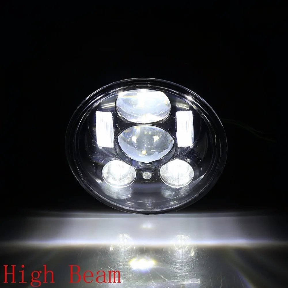 

For Sportster, Iron 883, Dyna, Street Bob FXDB, 5-3/4'' Hi/Low Beam 5.75 inch Motorcycle Projector Led Headlight Parking Light