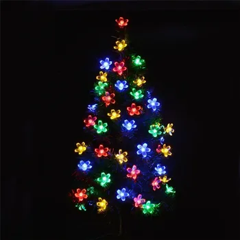 

LED Solar Powered Light Outdoor Cherry Blossoms Garden String Lights New Year Holiday Party Wedding Lamps 4.8M 20 leds