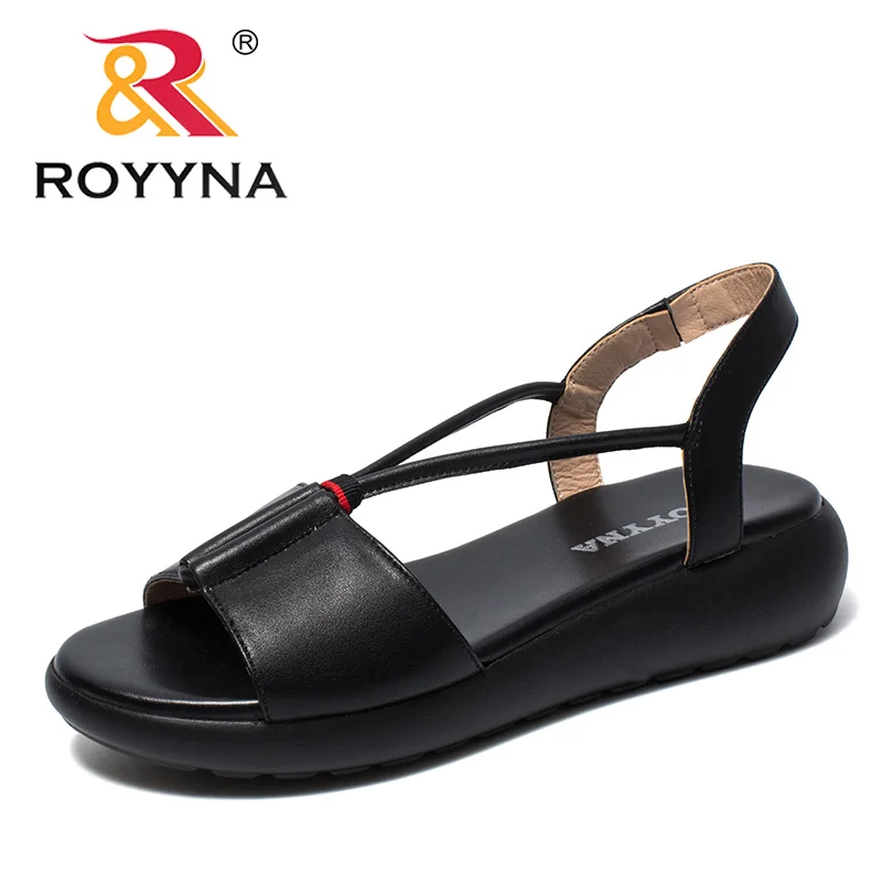 

ROYYNA New Arrival Concise Design Style Women Sandals Microfiber Feminimo Summer Shoes Slip-On Lady Slippers Fast Free Shipping