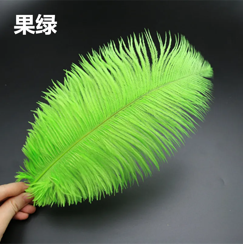 

Hot Sale 100PCS Ostrich Feather 25-30 cm Wedding Decoration Party Plumage Decorative Celebration Apple Green Free Shipping