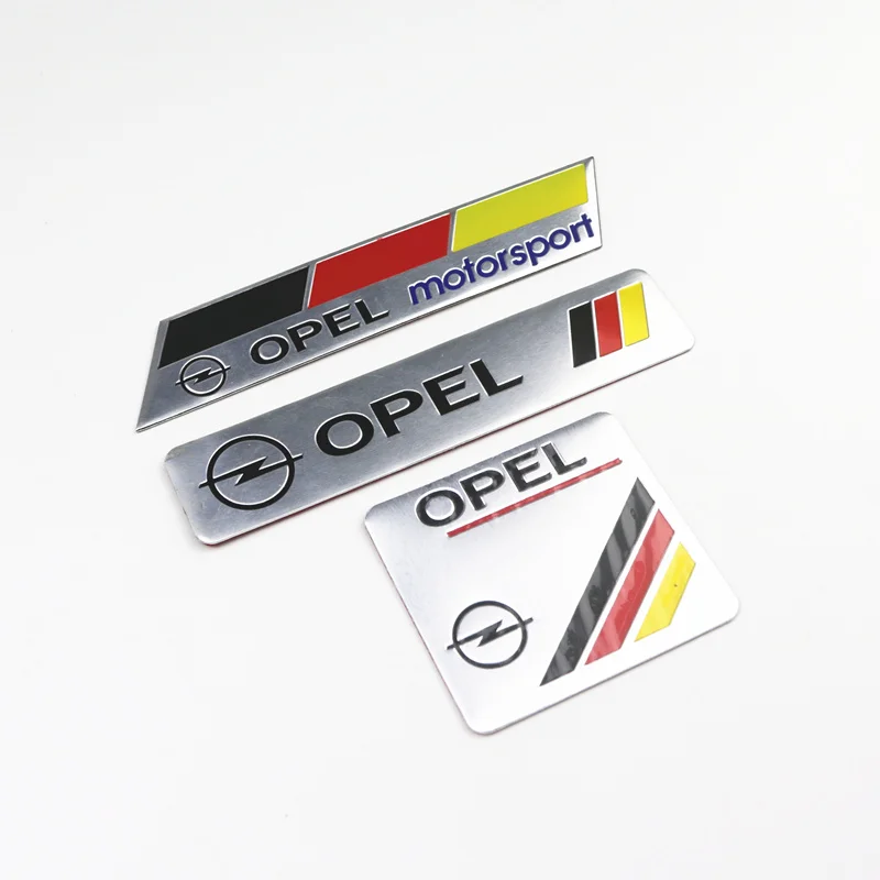 3 шт. наклейки для украшения автомобиля логотип 3D алюминиевая эмблема значок наклейка для Opel Astra H G J Corsa Insignia Antara Meriva Zafira