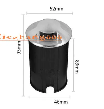 Новинка IP68 Водонепроницаемый 1*3 Вт AC85V-265V светодиодный наружный наземный сад дорожка Пол подземный похороненный двор лампа точечный ландшафтный светильник