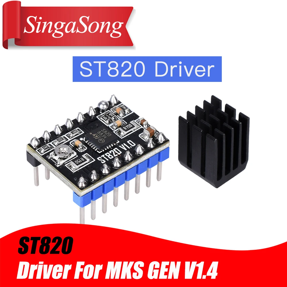 

ST820 Stepper Motor Driver Stepstick Motor Driver For MKS GEN V1.4 SKR GEN L Ramps Control Board 3D Printer Parts