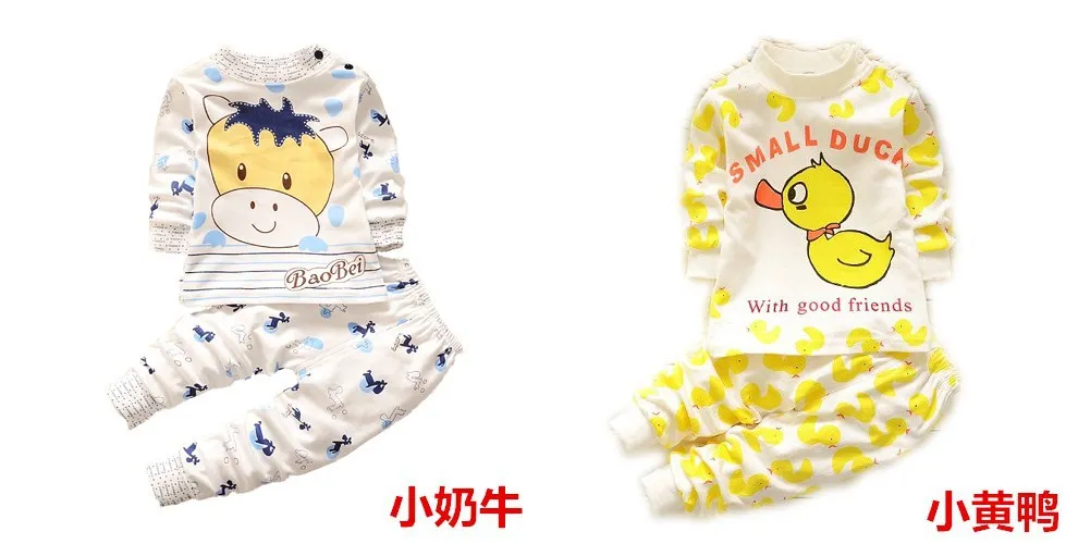 Детские пижамы; детское нижнее белье; хлопковая одежда для сна для мальчиков и девочек; Пижама с круглым вырезом и пряжкой на плечах; детская одежда для сна