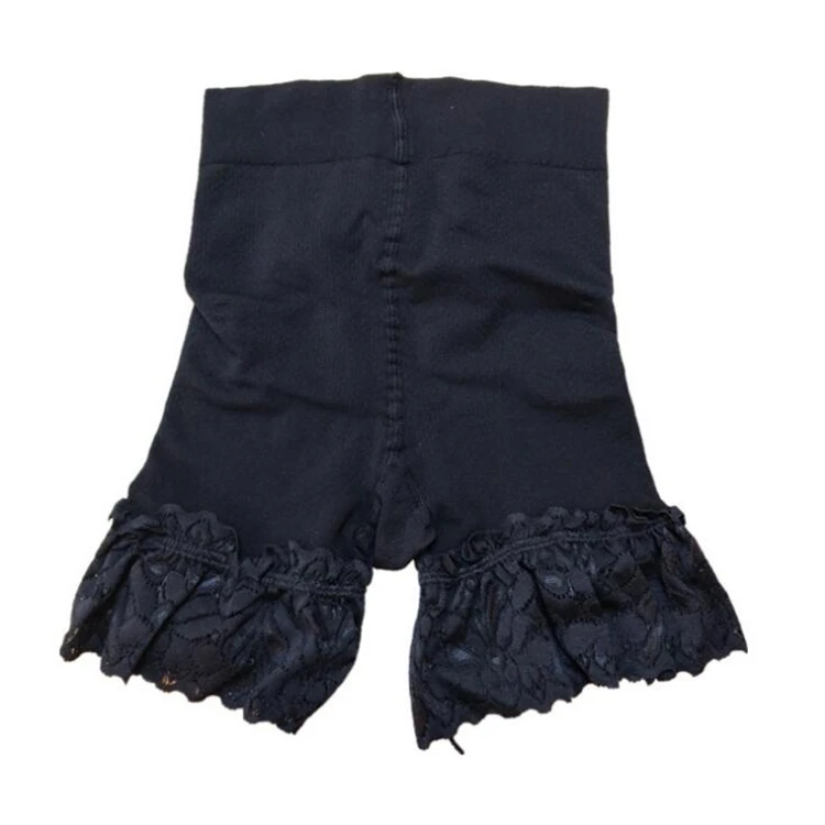 New women safety pants anti glare lace three points insurance pants