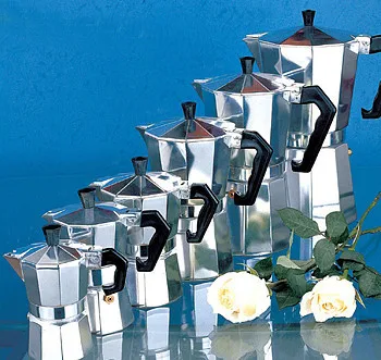 FeiC 1 шт. алюминиевый moka горшок Bialetti стиль 1-12 чашек Эспрессо кофеварка для газовой плиты варочная поверхность для бариста