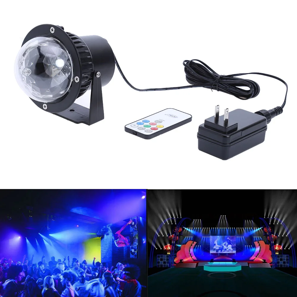 

12W DC12V RGB LED DMX Stage Light Portable Waterproof Dynamic Wave Effect Stage Light& DJ with Remote Instant Lighting (US )