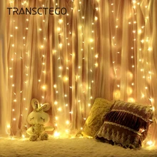 Led Curtain String Light Garland Christmas RGB Fairy Light Garden Wedding Party Holiday Decoration Lamp Fairy String Bulb Lights led string lights 100m 800leds holiday light outdoor decor lamp for party wedding garden christmas fairy