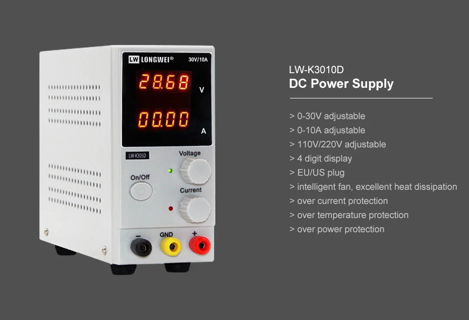 ajustável digital 30 v 10a reparo do