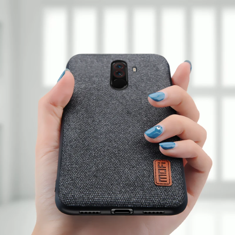 Чехол для Xiaomi POCOPHONE F1 чехол global POCO задняя крышка из силиконовой ткани защитный MOFi