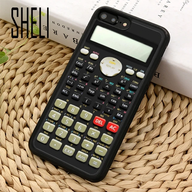 

SHELI Retrories Scientific Calculator Phone Case Cover For iPhone 5 6s 7 8 plus 11 pro X XR XS max Samsung S7 edge S10