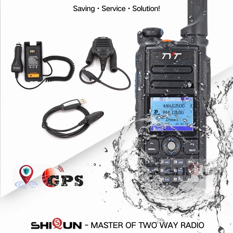 

Optional GPS IP67 Waterproof DMR Walkie Talkie Dual Band MD-2017 TDMA Better Baofeng DMR DM-8HX DM-5R DM-5R Plus TYT DMR Radios