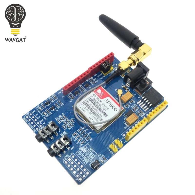 Плата разработки WAVGAT SIM900 850/900/1800/1900 МГц GPRS/GSM комплект модуля для Arduino | Электронные