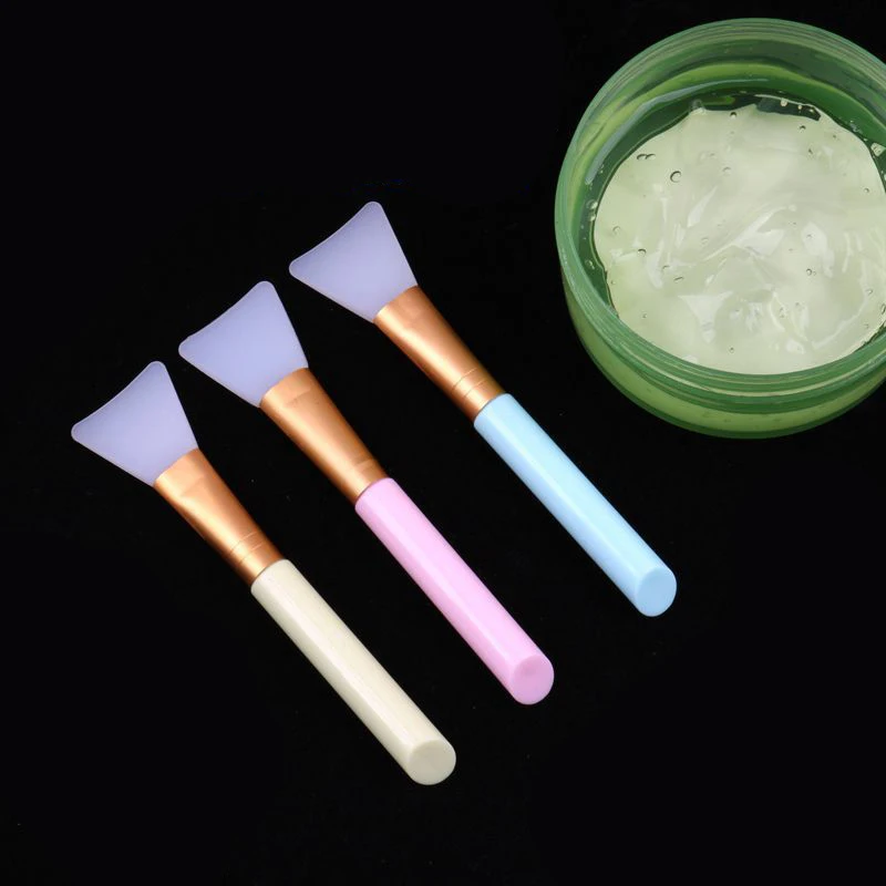 

1pcs Soft Silicone Professional Mask Brush Facial Face Mask Mud Mixing Skin Care Foundation Makeup Brush For Girl Cosmetic Tools