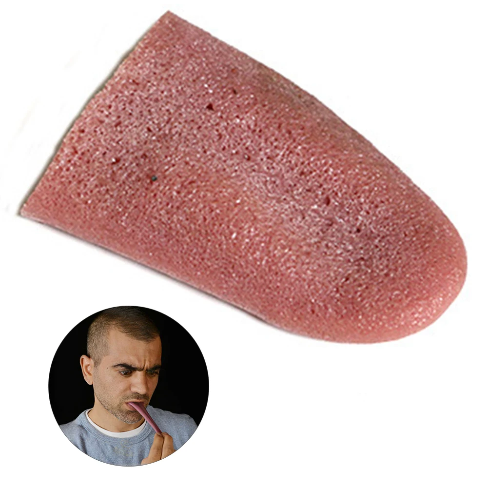 

2019 New Horror Funny Magic Tricks Jokes whole person Replica Simulation Tongue decompression Toy Halloween Prank Horrific Prop