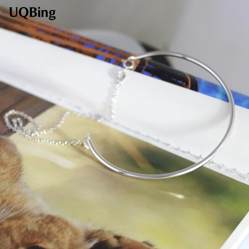 

Fashion Beautiful 925 Sterling Silver Chain Bangles Cuff Bangles & Bracelets Women Accessories Srebrna bransoletka