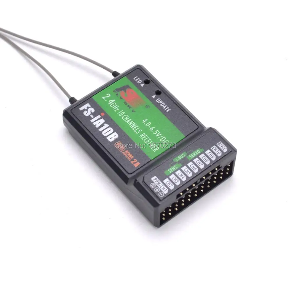 Flysky Φ Fly Sky 2 4G 10 канальный приемник с выходом PPM портом iBus совместимым