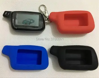 

X5 LCD Remote Control Key Fob Chain + Silicone Key Case For Tomahawk X5 2-way car alarm system LCD remote Keychain Tomahawk X5
