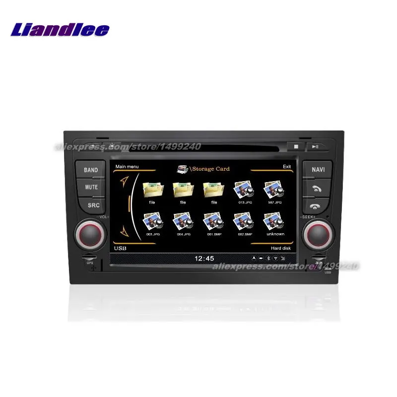 Liandlee 2 Din Автомобильный Android для Audi A4 2002 ~ 2008 радио GPS карты навигатор плеер HD экран BT