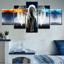 

Modern European And American Style Spray Canvas Painting Angle Girl Poster Canvas Wall Art For Living Room Home Decor