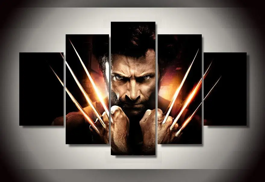 

Modern Indoor Decor Original R8 X-men Wolverine canvas print in 5 pieces