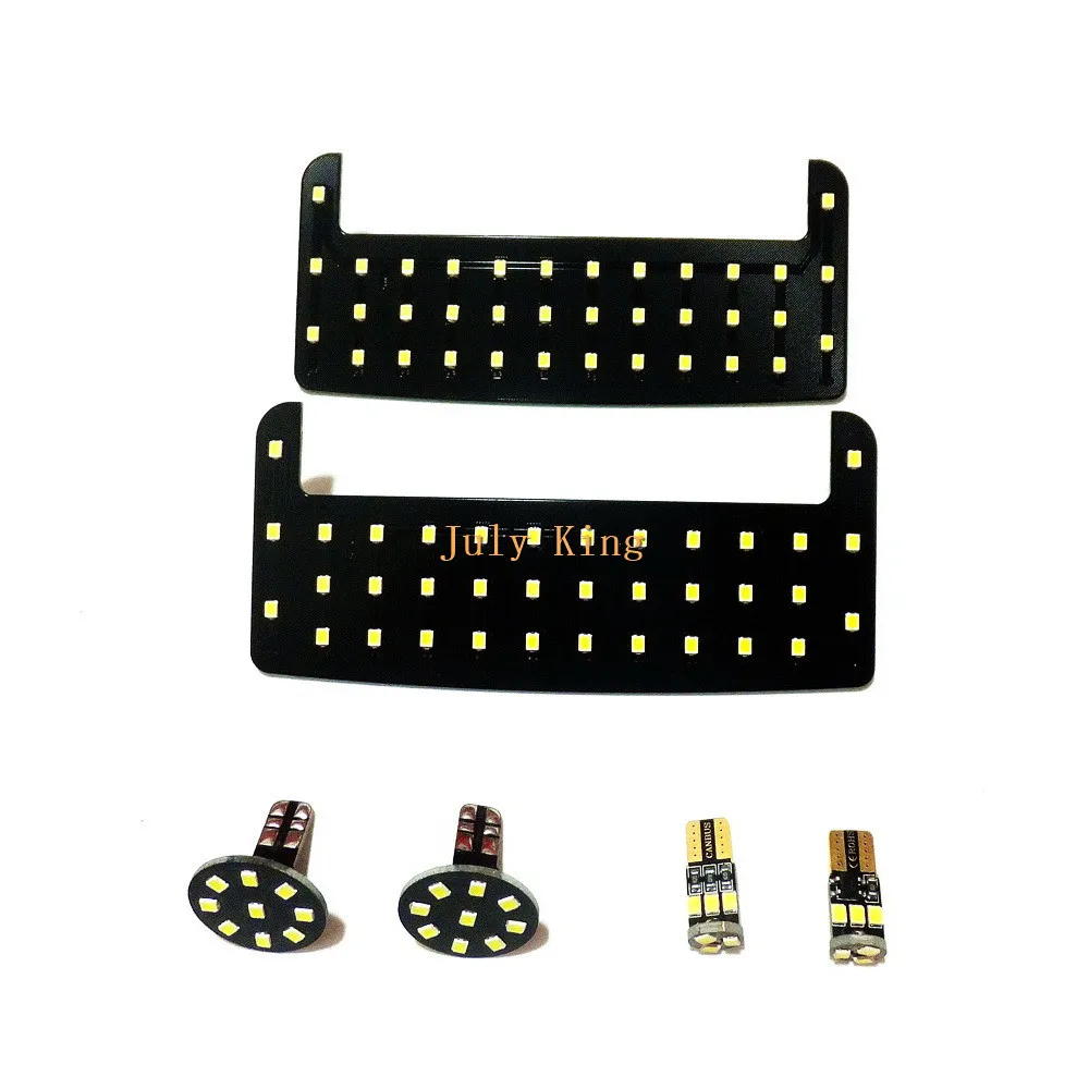 

July King 6000K LED Car Interior Reading Lights Case for Toyota Noah Voxy 80 series 2014-18, 2835SMD, 6 pcs/set, High Brightness
