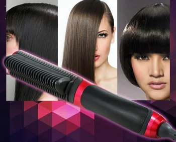 

Digital Tourmaline Ceramic Comb Flat Instant Magic Iron Hair Straightener Brush