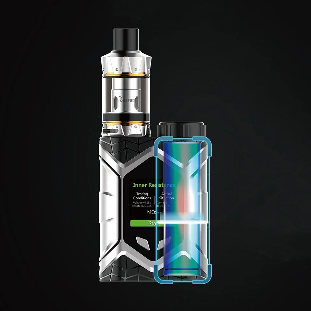 Clearence Оригинал Vaptio Wall Crawler 80 Вт TC Kit Wi/2 мл Throne Tank и 1 3 дюймовый цветной TFT дисплей