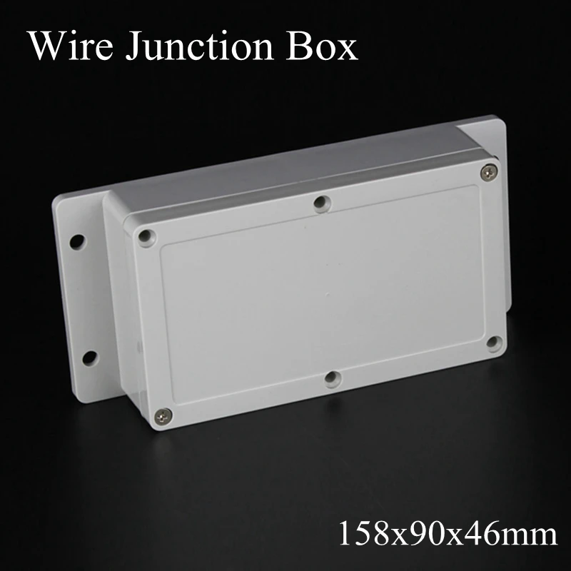 

IP65 158x90x46mm Waterproof Junction Box Plastic Project Box Electrical Connector Terminal Outdoor Enclosure Box Wall Mounting