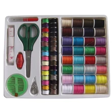 100-in-1 Essential Sewing Tools Kit Needlework Box Set for Domestic Sewing Machine (Random Color)