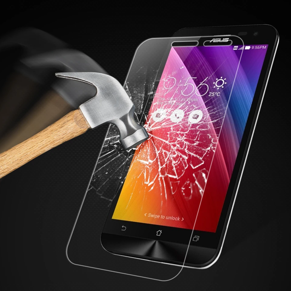 2 قطع للزجاج آسوس Zenfone 2 الليزر ZE500KL شاشة حامي الزجاج المقسى ل آسوس Zenfone 2 الليزر ZE500KL الهاتف فيلم Wolfsay
