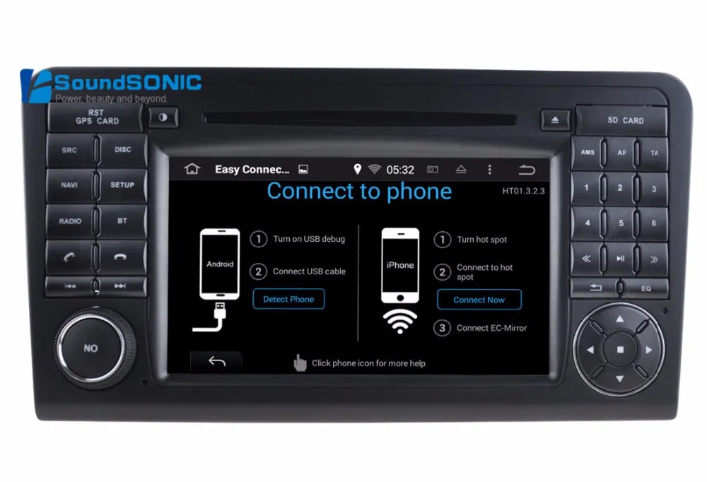 Clearance Pure Android 8.1 System HD Screen For Mercedes ML350 M300 ML450 ML500 Autoradio GPS System Car Stereo System Media Multimedia 32