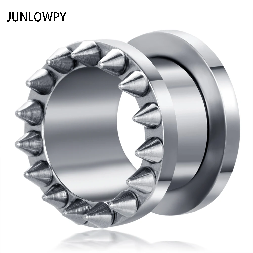 JUNLOWPY Stainless Steel Ear Plugs and Tunnel Flesh ...