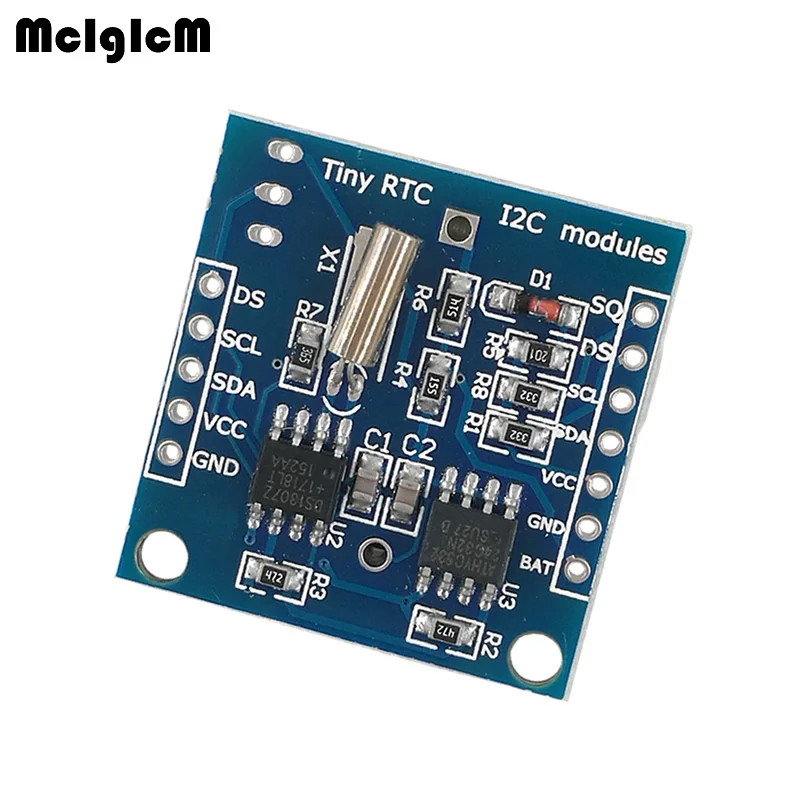 MCIGICM маленький для передачи данных в рельном времени I2C модули 24C32 памяти DS1307 часы модуль RTC без батареи