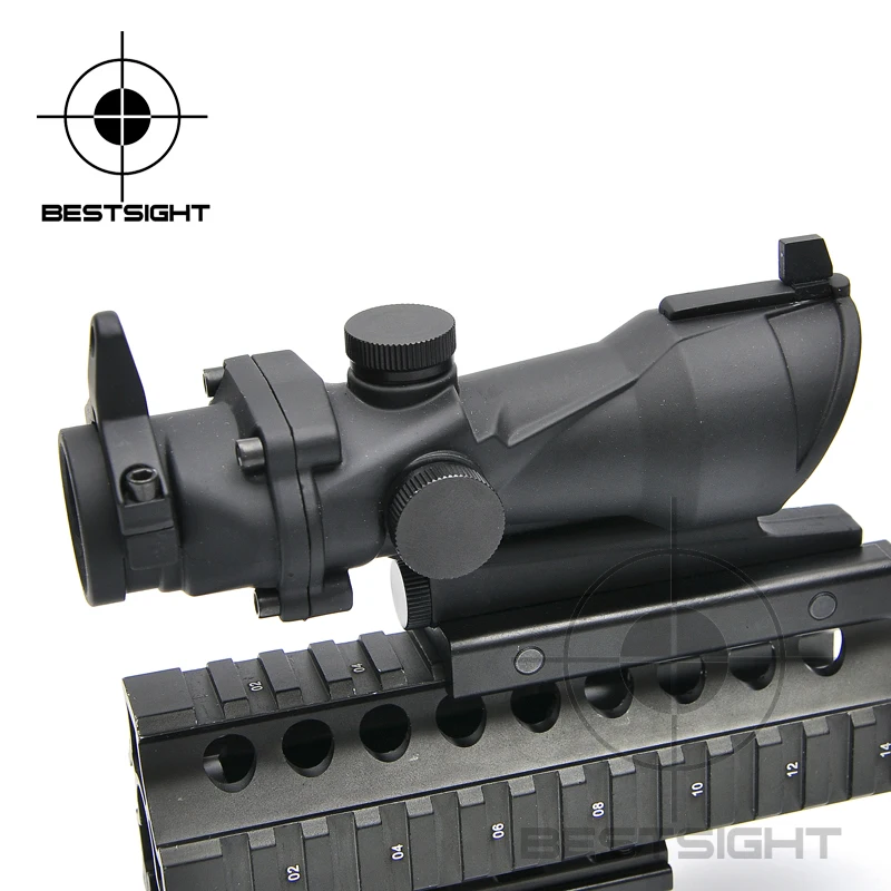 Tactical Airsoft ACOG Scopes 1x32 Red /Green Dot Adjustable Illuminated