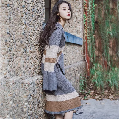 

women fashion straight dress Sweater Dresses