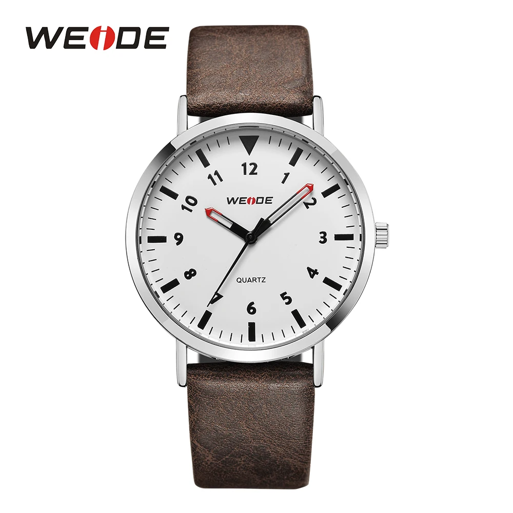 

Best Price Mens Analog Fashion Simple Model Hardlex Leathe Strap Military White Dial Quartz Wrist Watches relojes de hombre