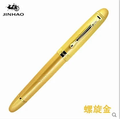 JINHAO X450 металлические чернила с перьевой ручкой пенал для карандашей Роскошные школьные канцелярские принадлежности Роскошный письменный милые ручки подарок - Цвет: d