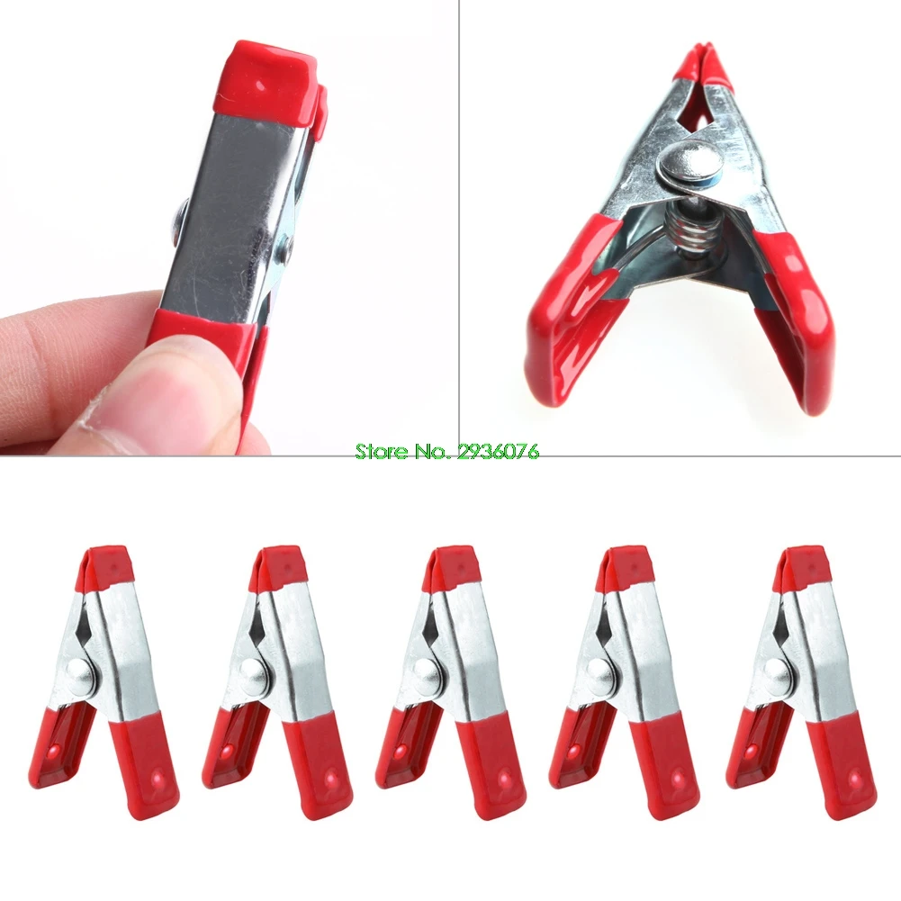 

10PCS Metal Spring Clamps 2" Clip Soft Plastic Tips Grip Photos Craft Drop Shipping Support