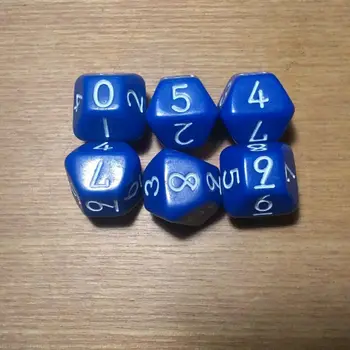 

Free shipping Exclusive NEW 2pcs 10-sided D10 dice blue color for board game/card game and other games accessories