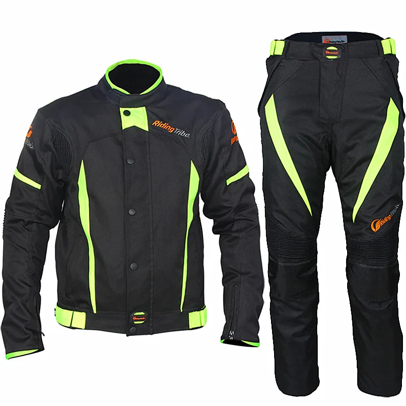 

Men's Auto Racing Motorcycle Jacket Pants Set ATV UTV Off Road Motocross Protective Gear Reflective Waterproof Thermal Clothing