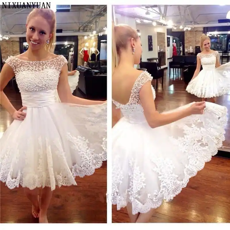 sexy short wedding dress