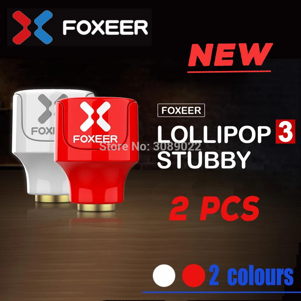 Foxeer Lollipop 3 V3 короткая антенна 5 8G 2.3Dbi RHCP LHCP 22 7 мм 4 8g FPV SMA микро гриб приемник Антенна